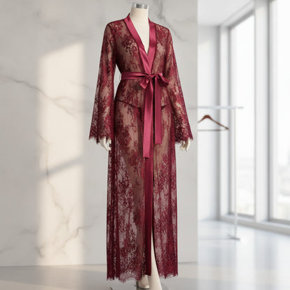 Kimono Long en Dentelle pour Femme - Élégance et Confort