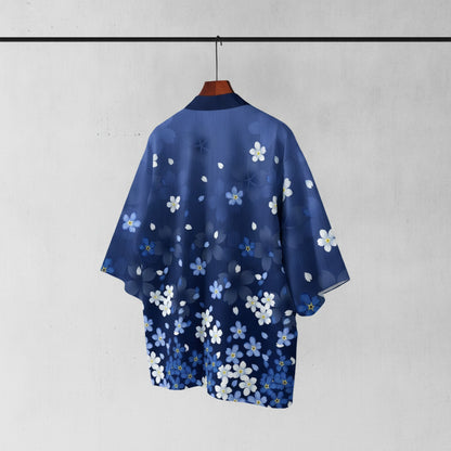 Kimono Court Polyester Léger Style Asiatique Mixte Wifru