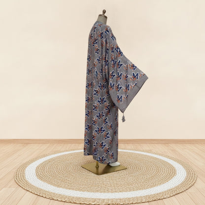 Kimono Long Bohème Femme Imprimé Fleuri Style Bohémien