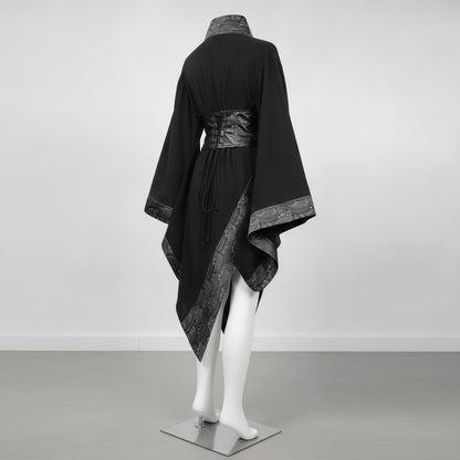 Kimono Asymétrique Punk Unisexe - Style Médiéval