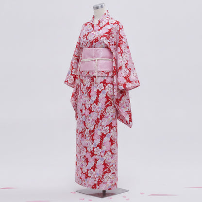 Kimono Traditionnel Femme en Satin et Polyester - Taille Unique