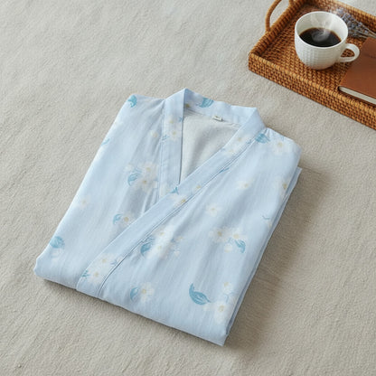 Kimono Chemise de Nuit Femme en Coton Doux Motif Cartoon - CLOUD COTTON STORY
