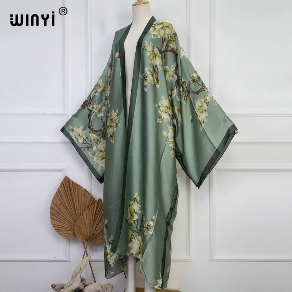 Kimono Long Bohème Imprimé Polyester Femme - Style "Young Style"