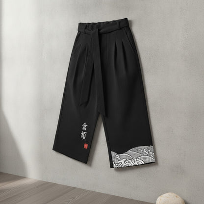 Pantalon Court Homme en Coton Style Japonais TTXI