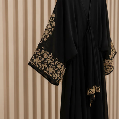 Ensemble Abaya Longue Femme avec Foulard - Chic et Léger