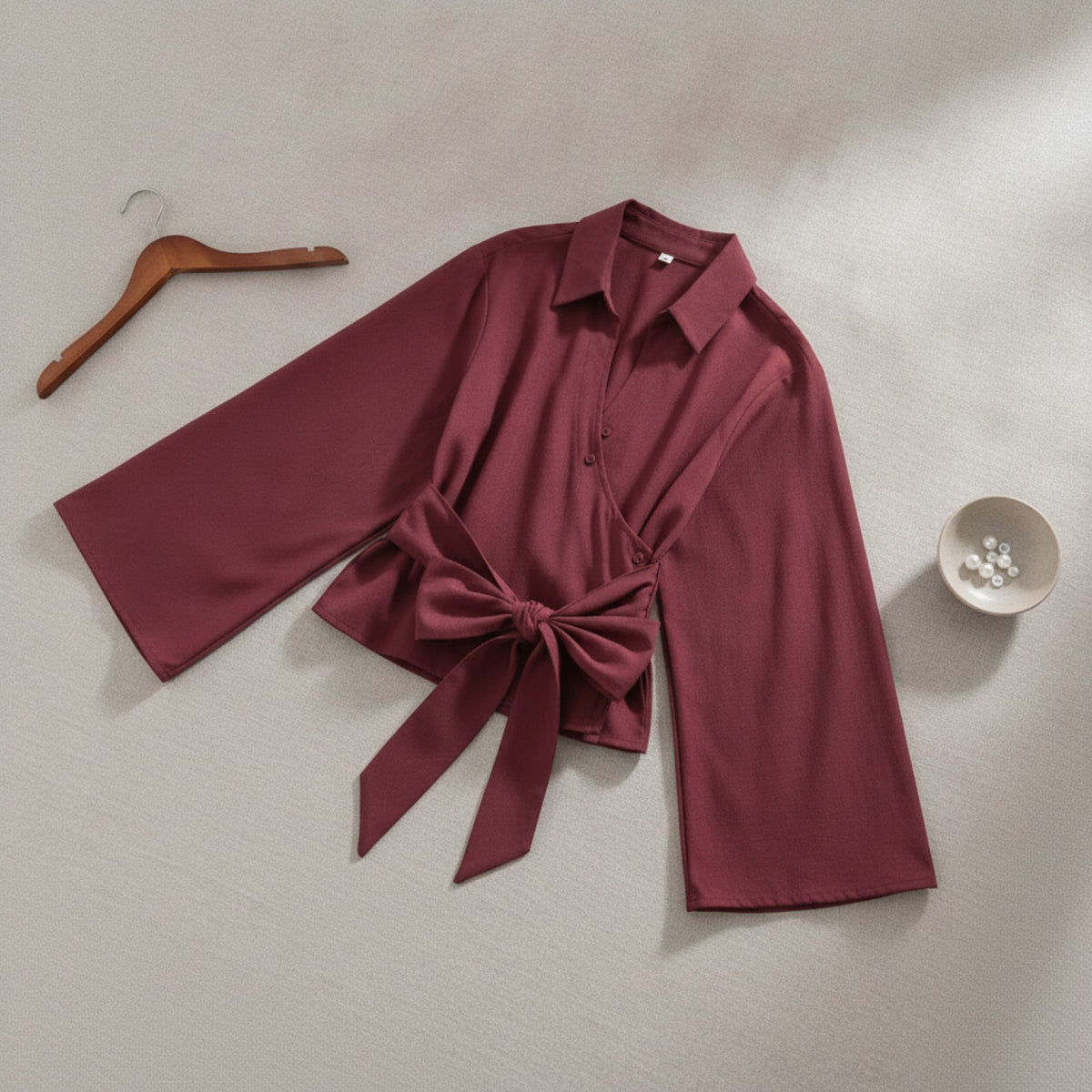 Kimono Chemise Femme Longue Manches, Style Casual Chic