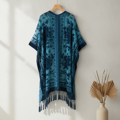 Kimono Court Fleuri en Dentelle pour Femme - WeHello