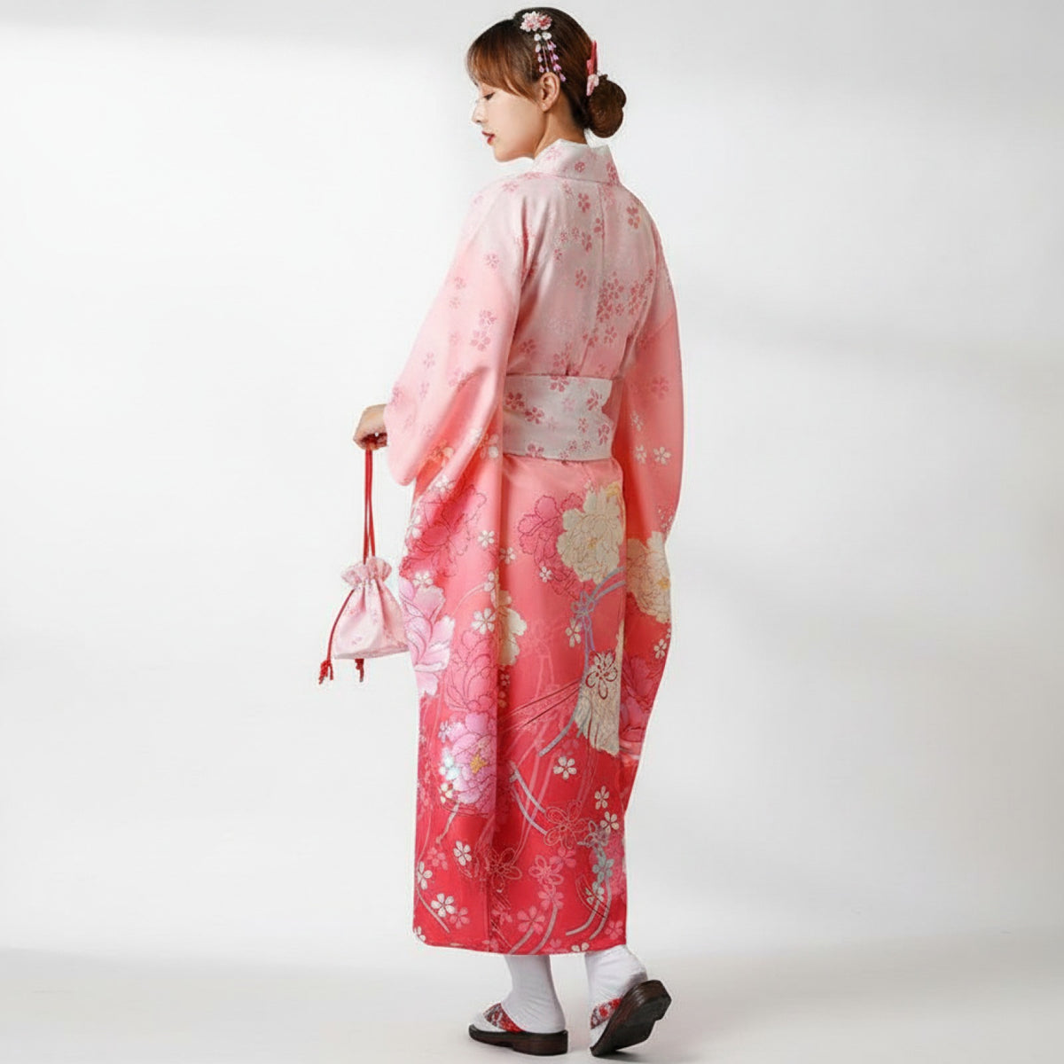 Kimono Femme Traditionnel Satiné - Style Japonais Vintage