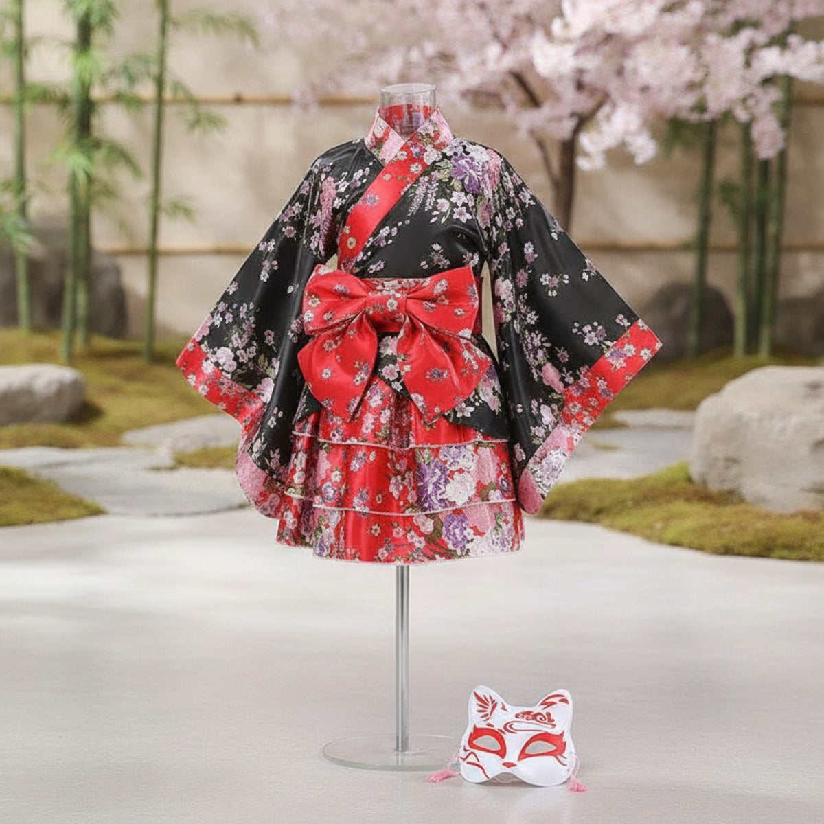 Kimono Traditionnel Fille Jsoffien - Style Japonais Authentique