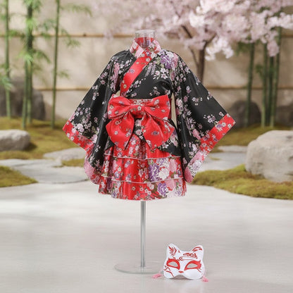 Kimono Traditionnel Fille Jsoffien - Style Japonais Authentique