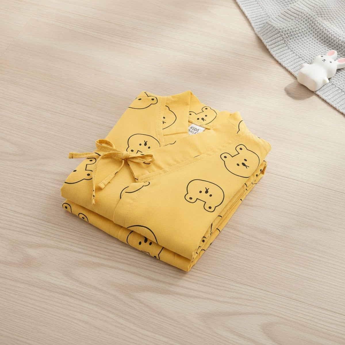 Pyjama Kimono Bébé en Coton Doux - Ensemble Été Confortable pour Filles et Garçons