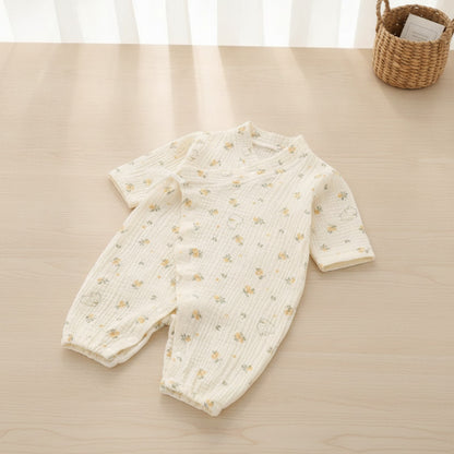Barboteuse Bébé en Coton – Combinaison Légère Unisexe 0-24 Mois