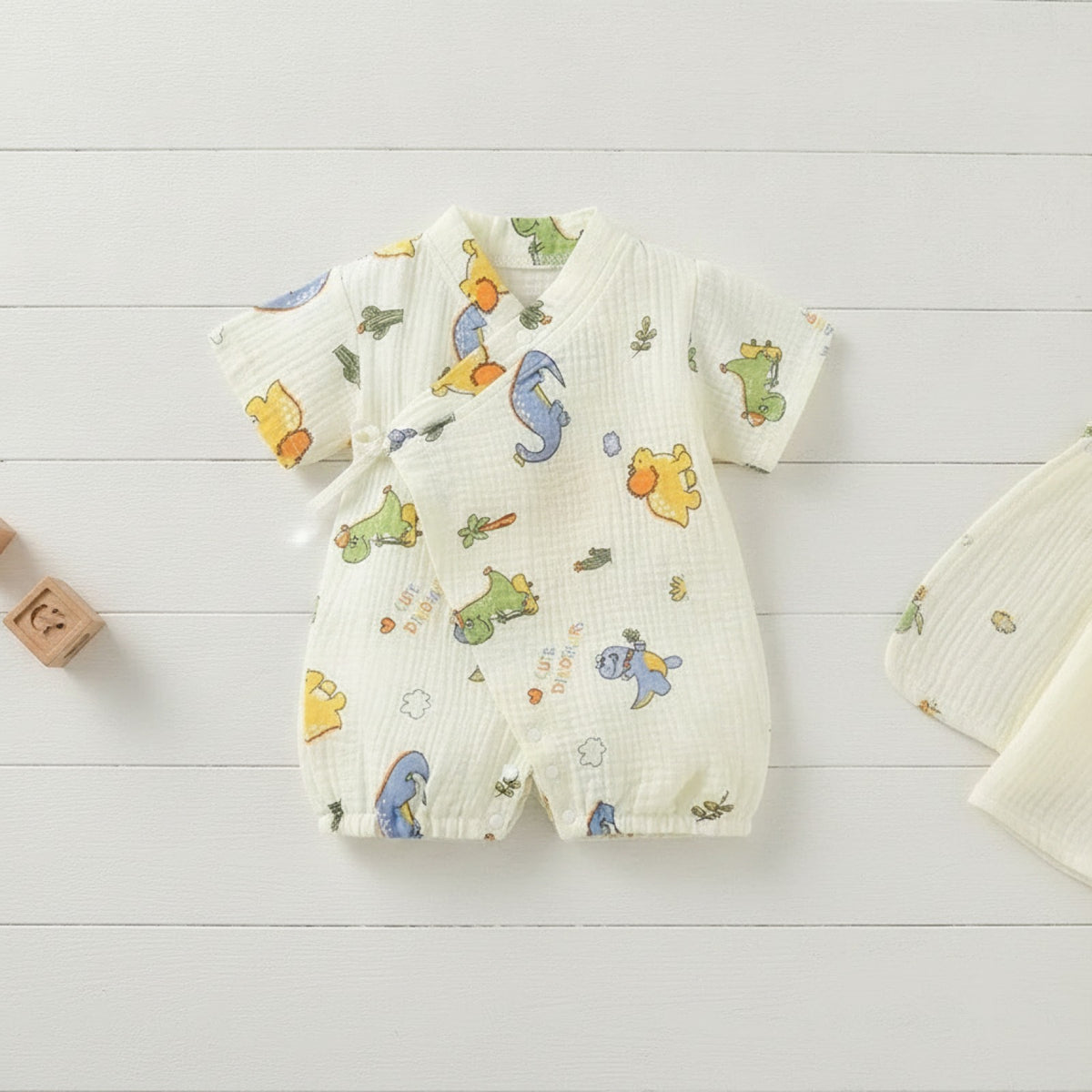 Barboteuse Bébé Mixte en Coton Muslin Respirant - Été