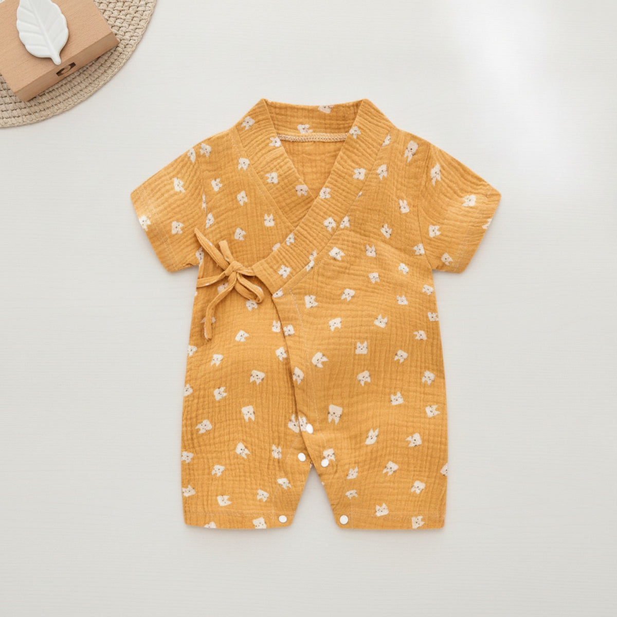 Barboteuse Bébé en Coton Muslin Doux - Idéale pour l'Été
