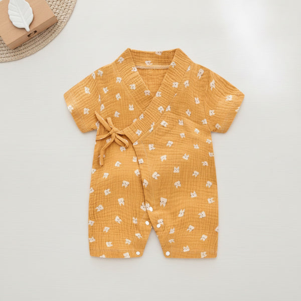 Barboteuse Bébé en Coton Muslin Doux - Idéale pour l'Été