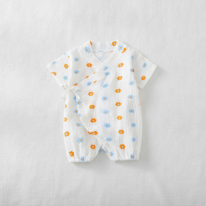 Barboteuse Bébé Été en Coton Muslin - ZoErLi