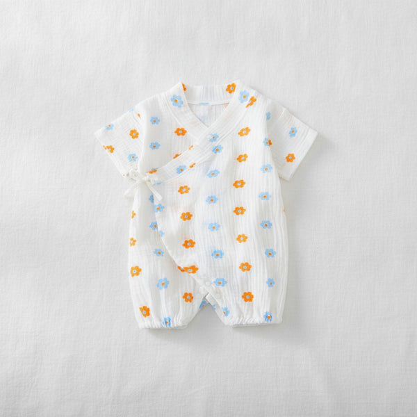 Barboteuse Bébé Été en Coton Muslin - ZoErLi
