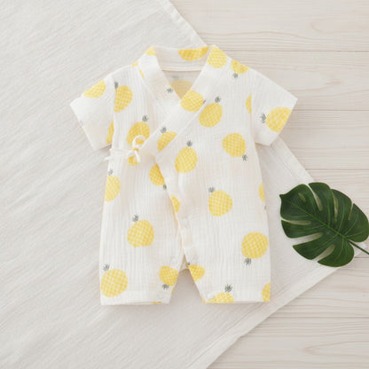 Barboteuse Bébé en Coton Muslin Respirant - Idéale pour l'Été