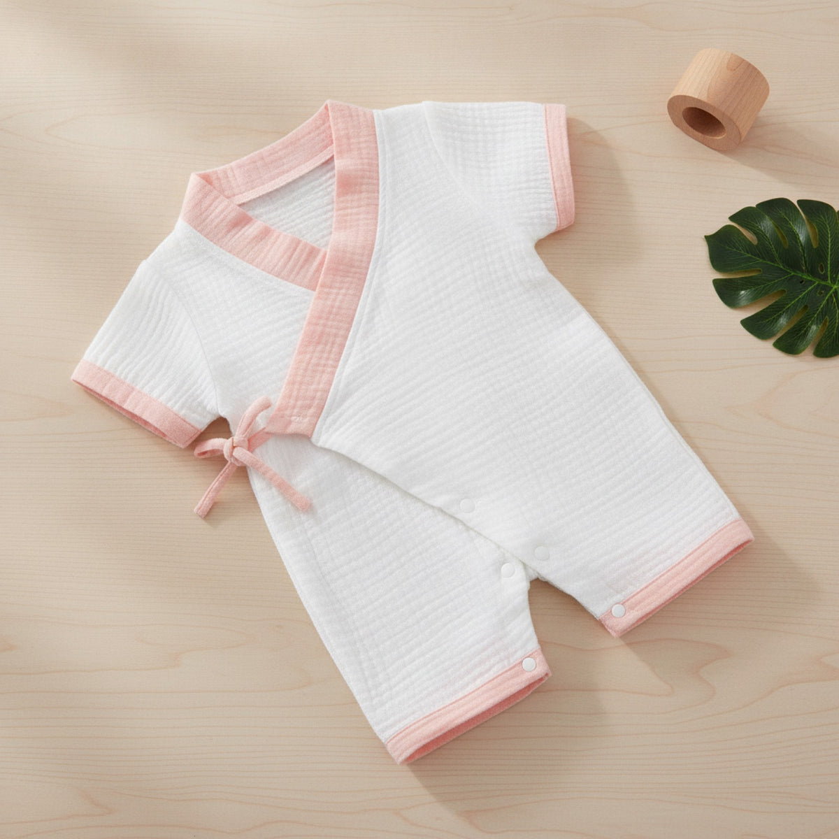 Barboteuse Bébé Été en Coton Muslin - Unisexe