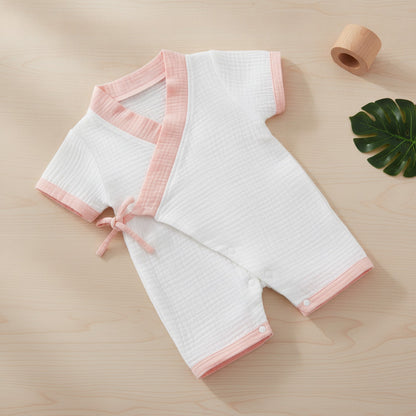Barboteuse Bébé Été en Coton Muslin - Unisexe