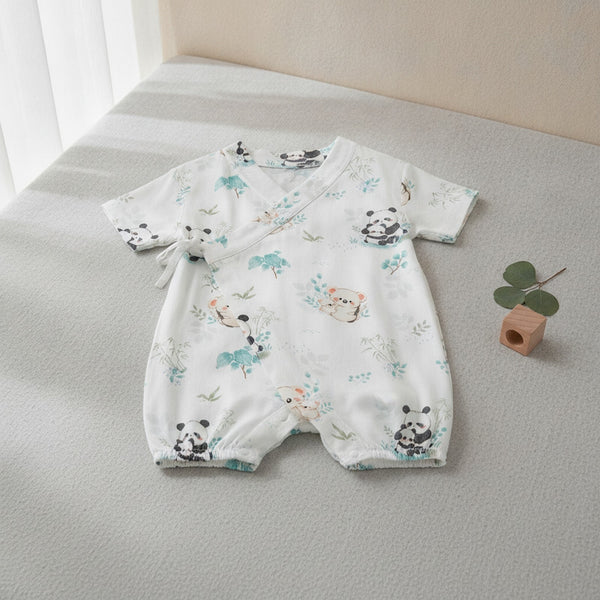 Barboteuse Bébé Mixte en Coton Doux - Confort & Style Japonais/Coréen