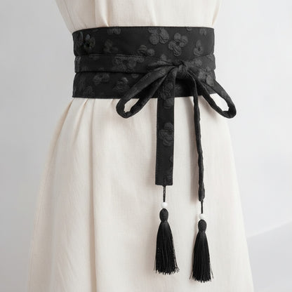 Ceinture Kimono Style Japonais pour Femme - Polyester Imprimé
