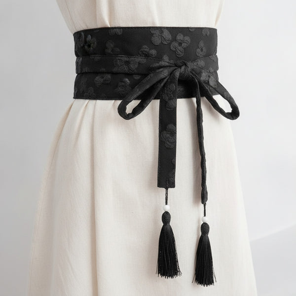Ceinture Kimono Style Japonais pour Femme - Polyester Imprimé