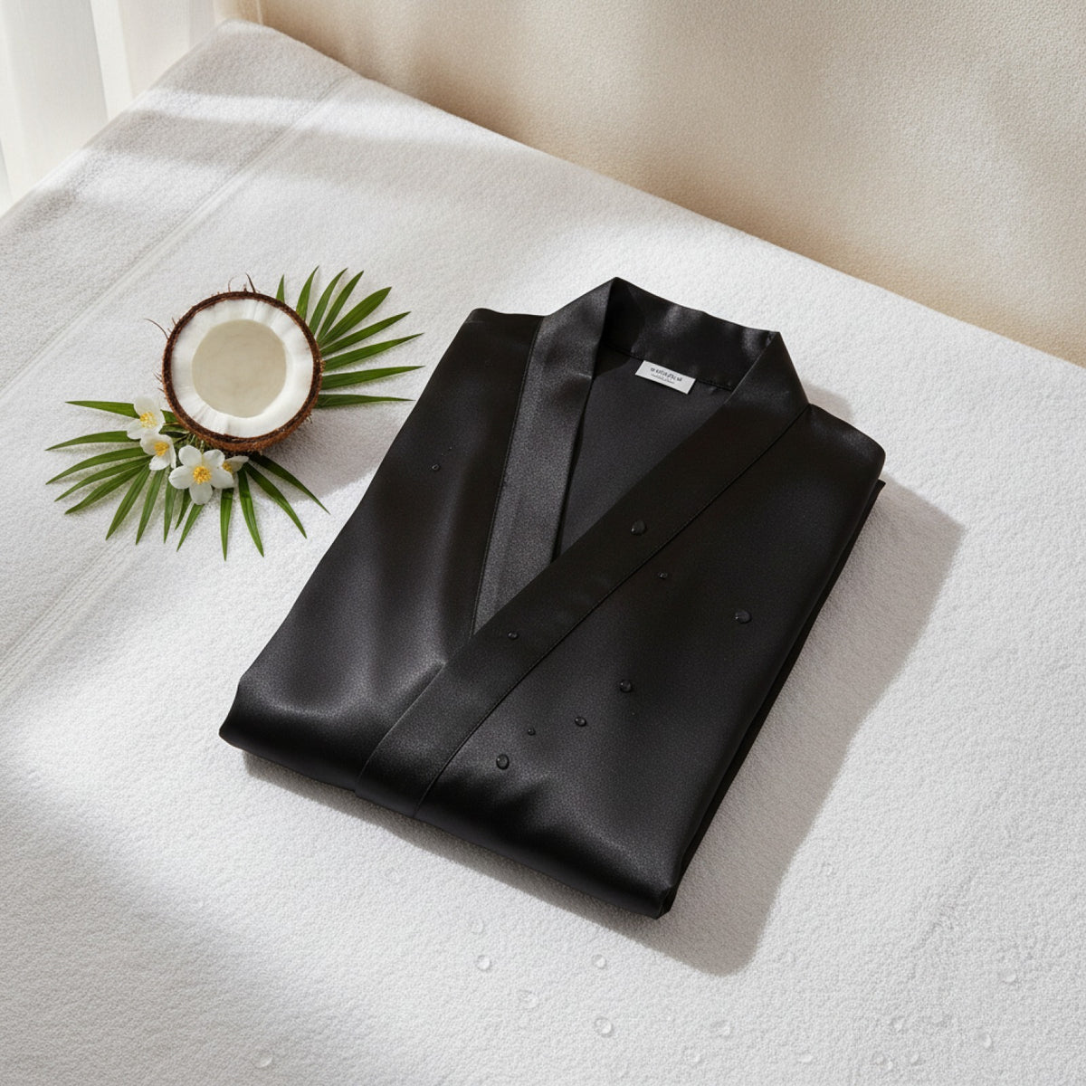 Kimono Mi-long Homme en Satin Imprimé - Confort & Style