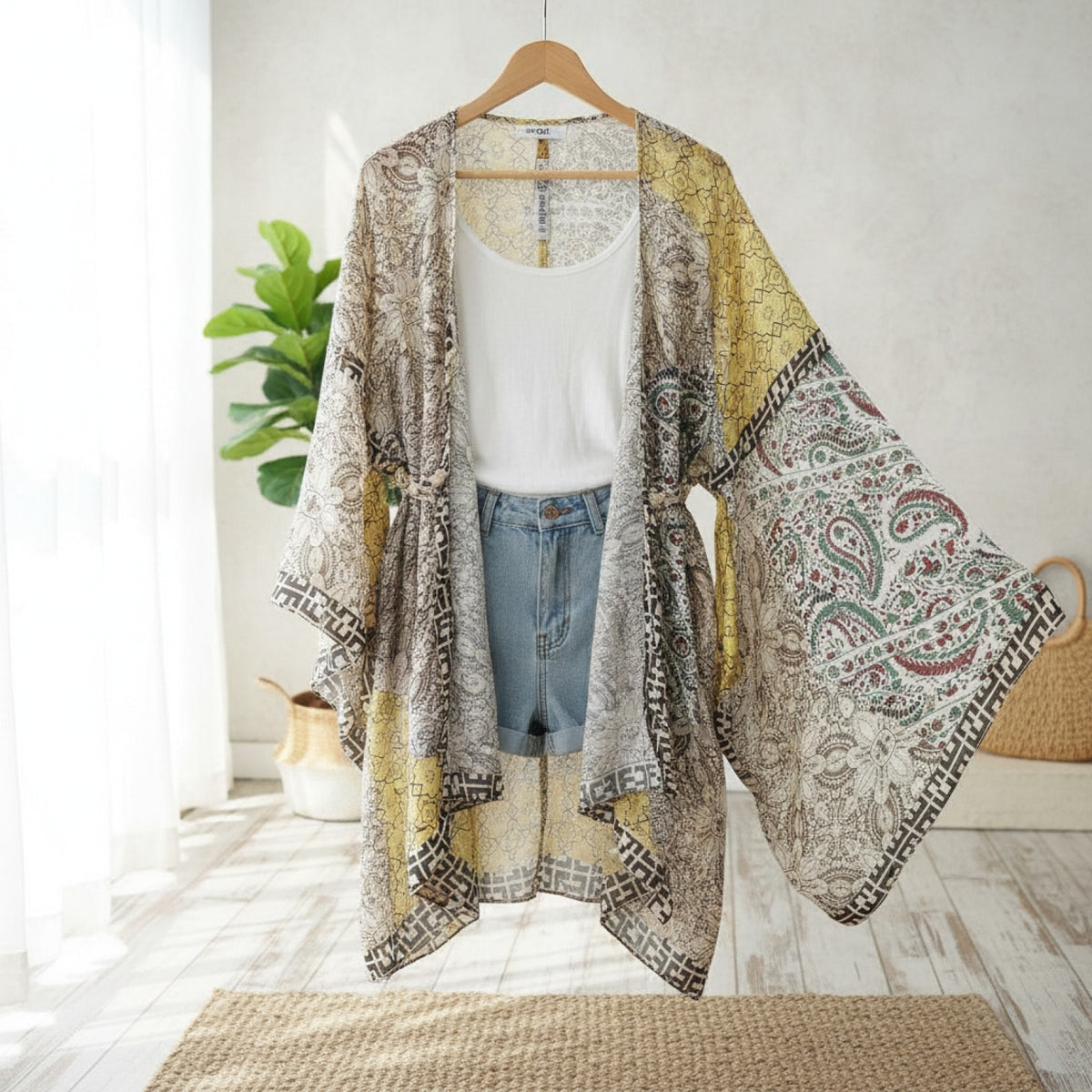 Kimono Court Femme Style Africain Léger - Collection EYH_KAFTAN