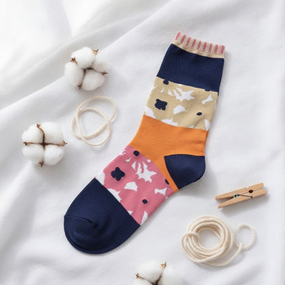 Chaussettes Femme Style Japonais Motif Cartoon Coton & Polyester