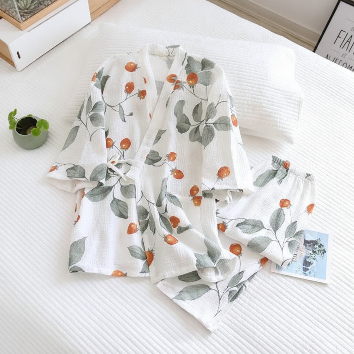 Pyjama Pantalon 3/4 Femme en Coton - Confort et Style CLOUD COTTON STORY
