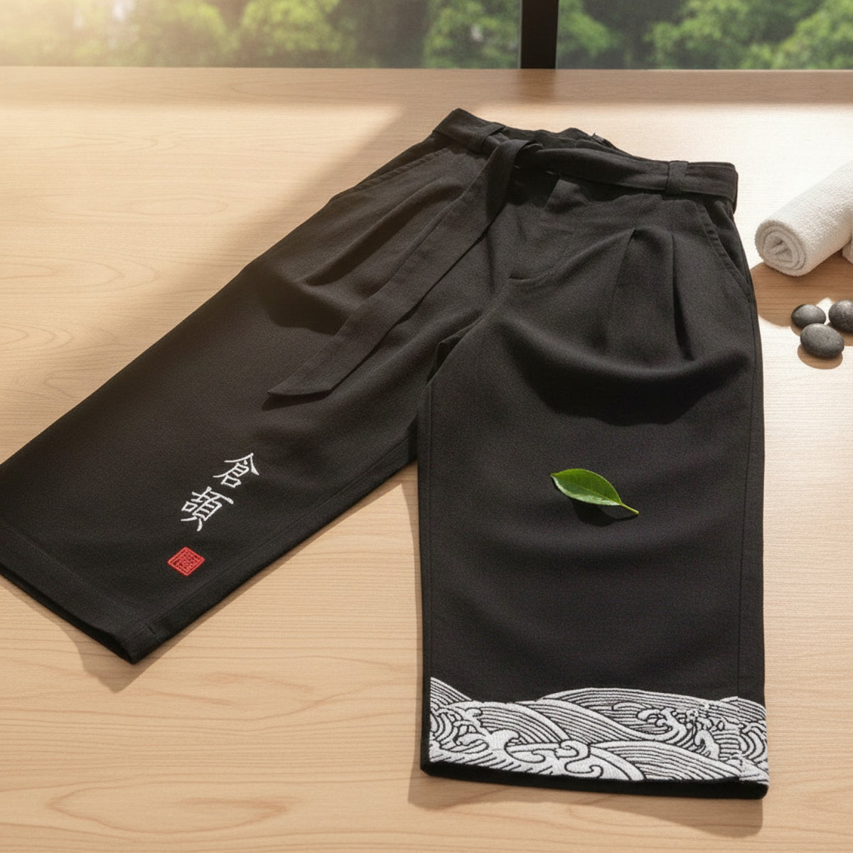 Pantalon Court Homme en Coton Style Japonais TTXI