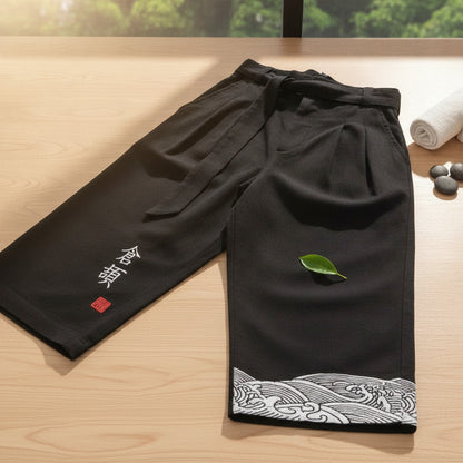 Pantalon Court Homme en Coton Style Japonais TTXI