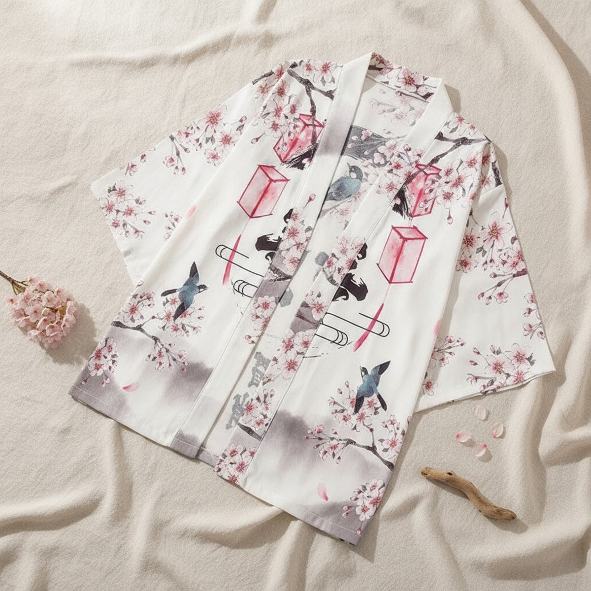 Kimono Court Enfant Unisexe Motif Cartoon - Potdemiel