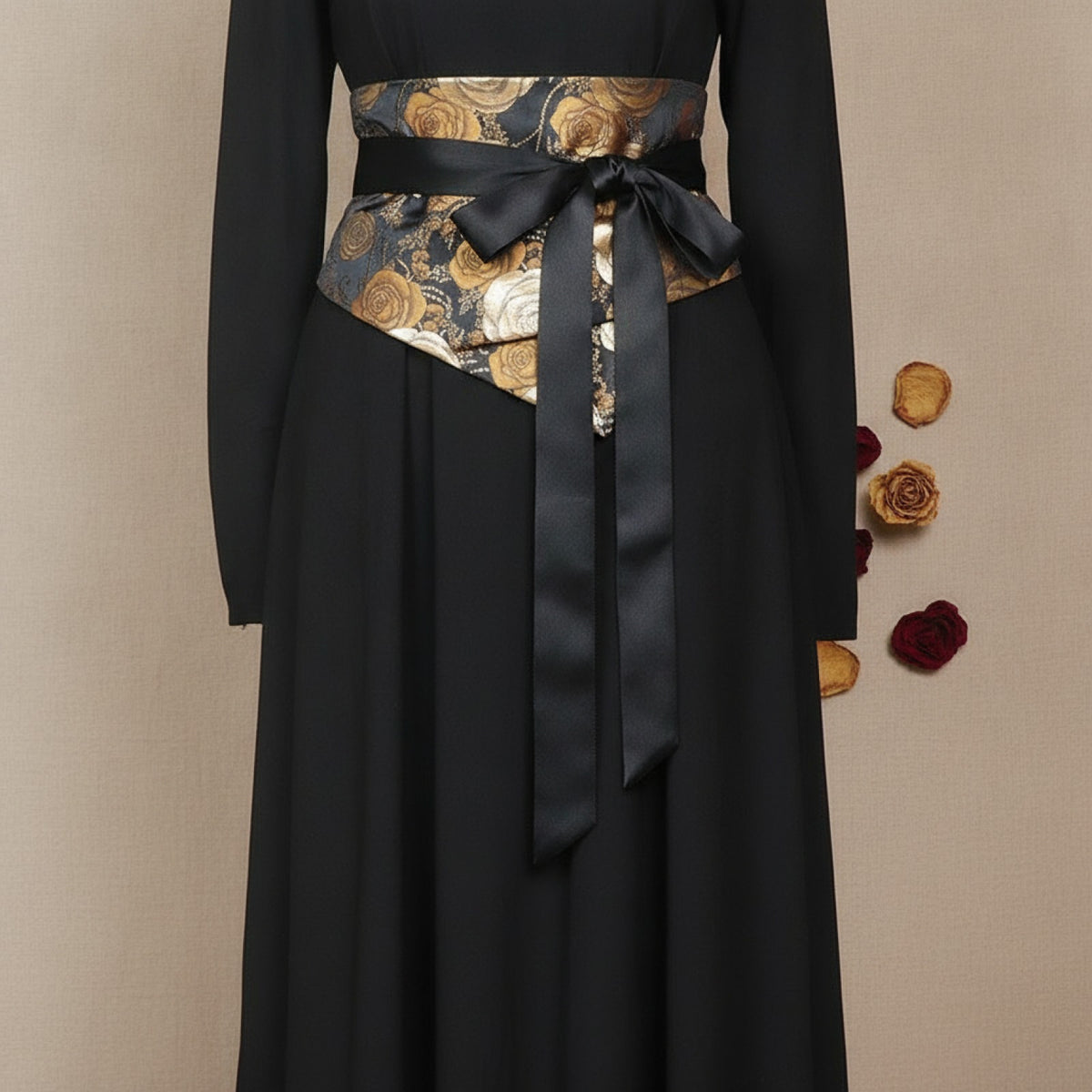 Ceinture Kimono Femme en Satin - Style Décontracté et Imprimé