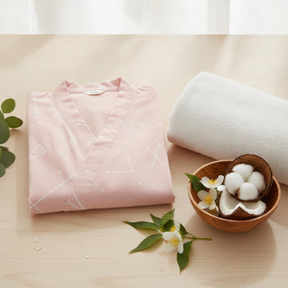 Kimono Chemise de Nuit en Coton pour Femme - CLOUD COTTON STORY