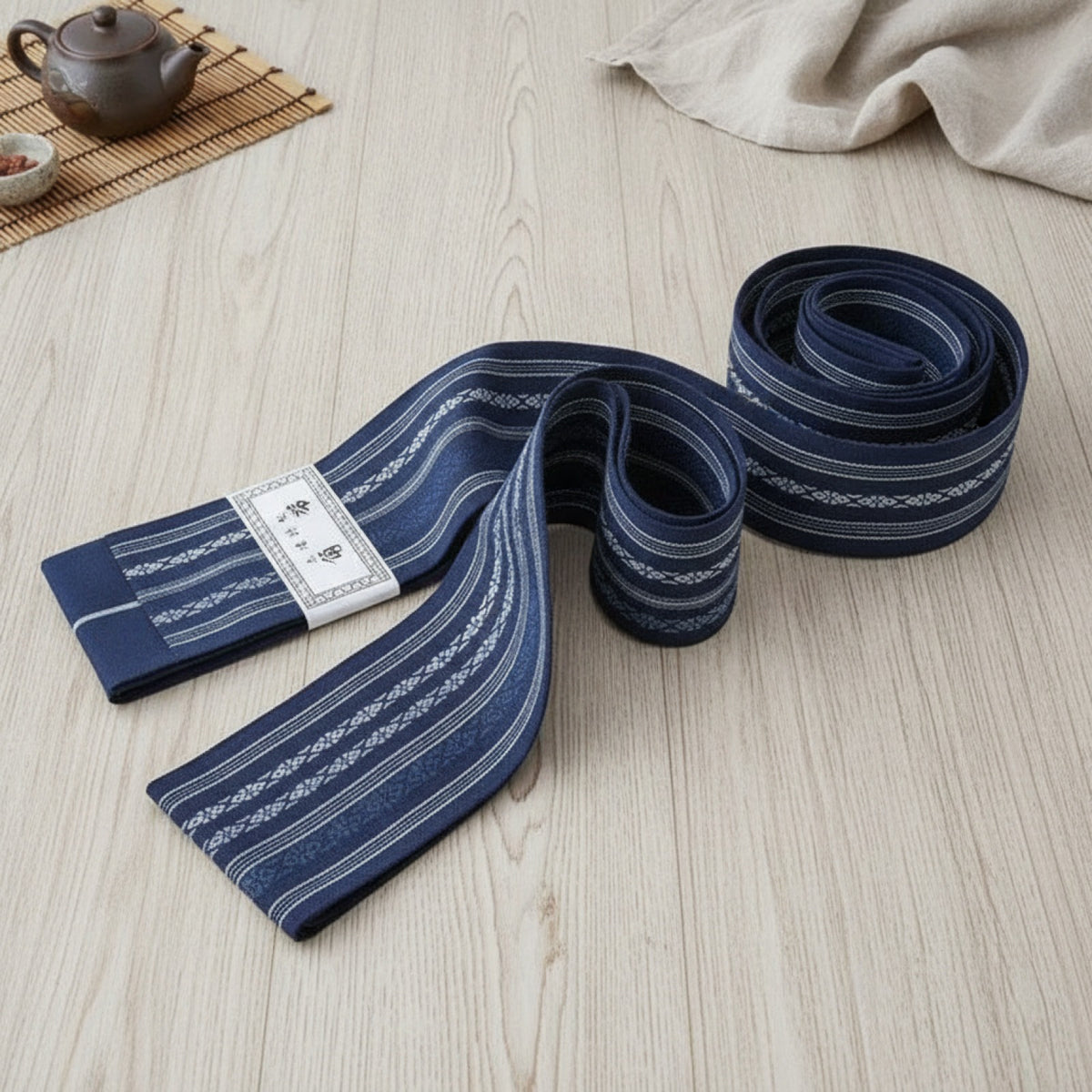 Ceinture Kimono Homme Traditionnelle - Longueur 3.85m, Largeur 9.5cm