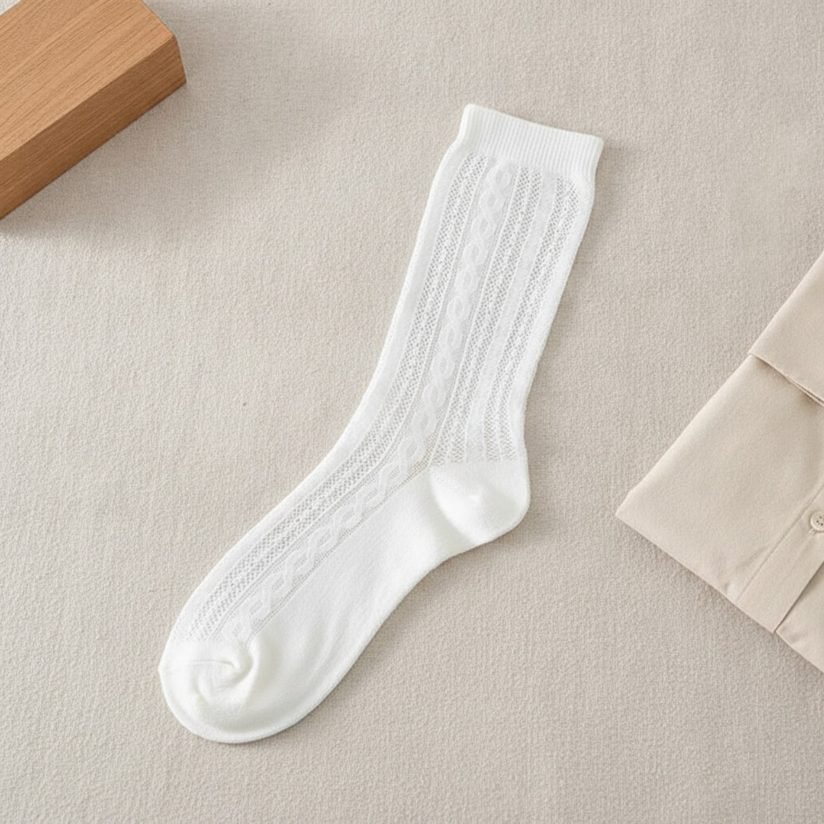 Chaussettes fines en dentelle pour femme - Style japonais doux
