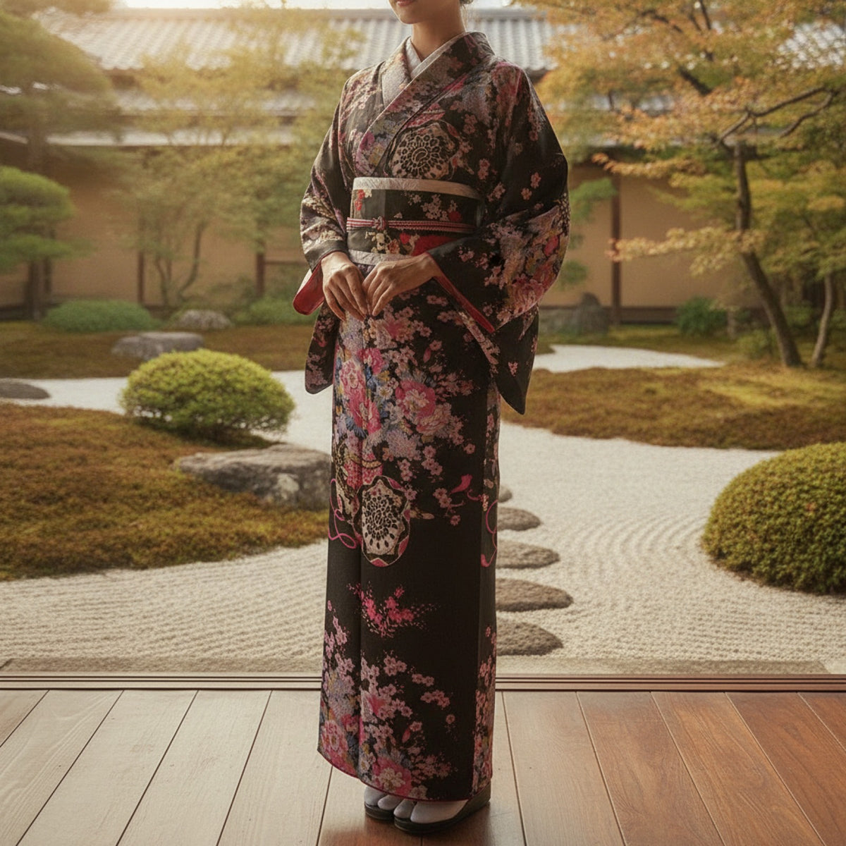 Kimono Traditionnel Femme en Coton et Polyester - Style Japonais Léger