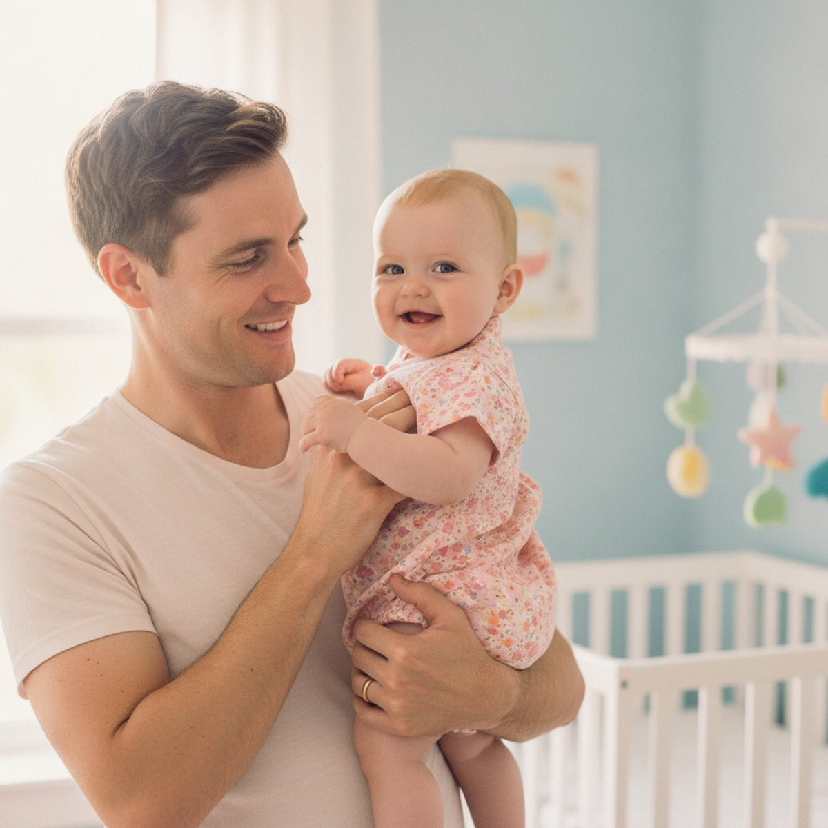 Barboteuse Bébé Fille Motif Floral en Coton - Été