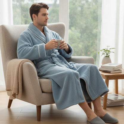 Kimono Peignoir Polaire Doux et Confortable pour Femme et Homme