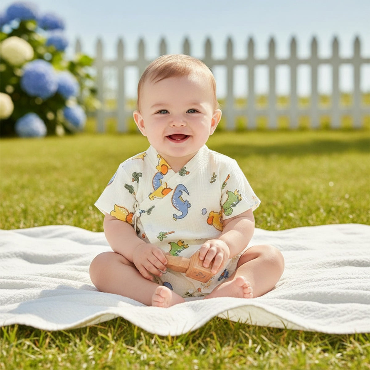 Barboteuse Bébé Mixte en Coton Muslin Respirant - Été
