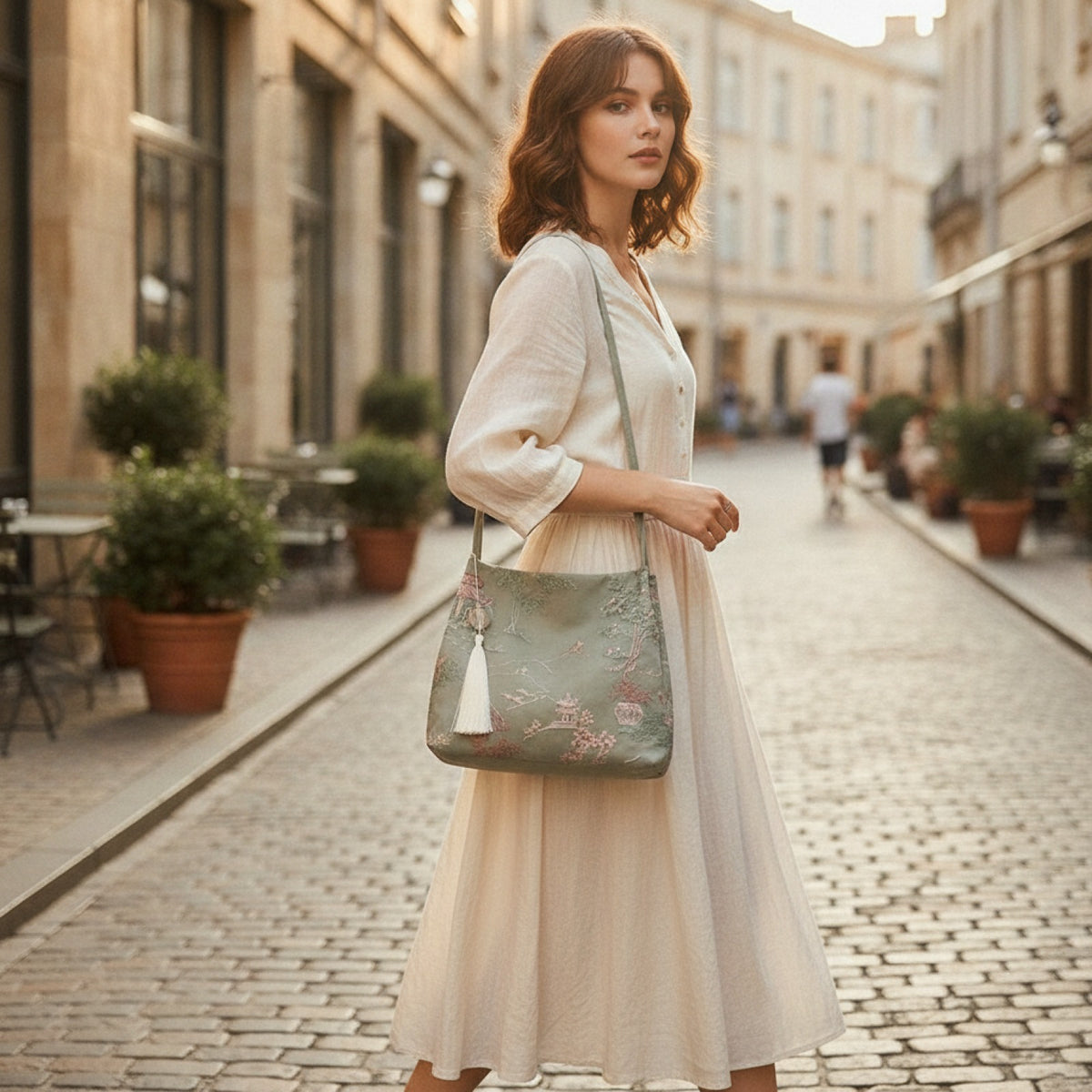 Sac Bandoulière Femme en Soie - Style Mode