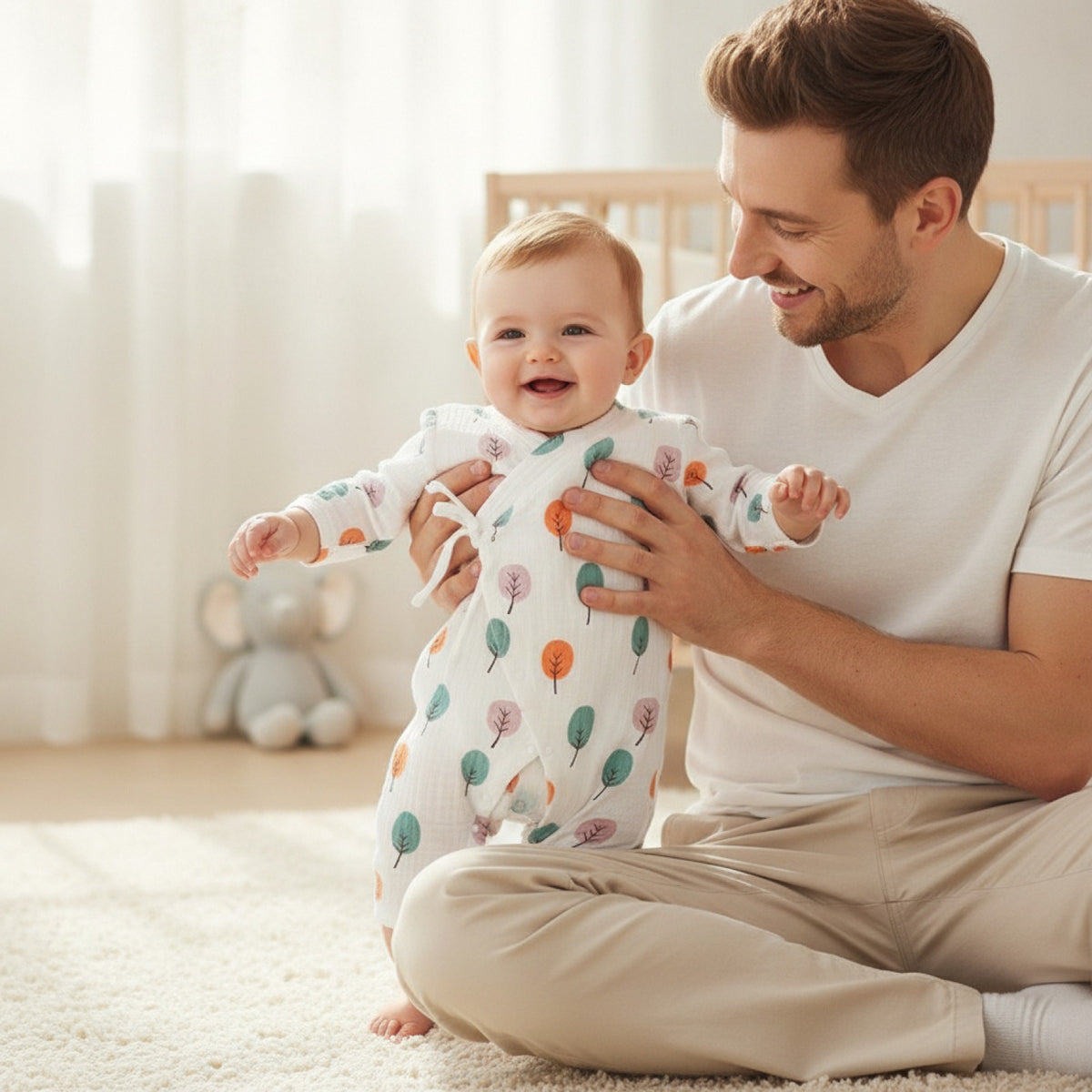 Barboteuse Bébé Mixte en Coton : Confort et Style pour l'Été