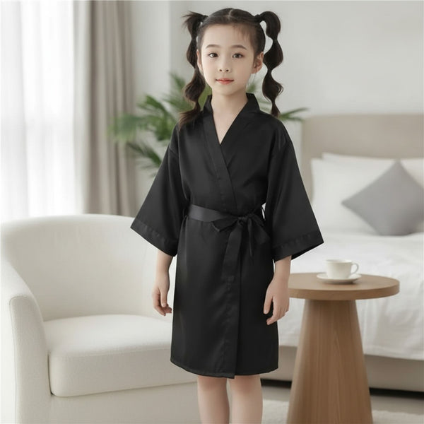 Kimono Fille en Satin - Style Japonais & Coréen