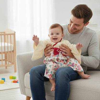 Ensemble Kimono et Pantalon Bébé Mixte "Jardin Fleuri" - Douceur et Style Japonais