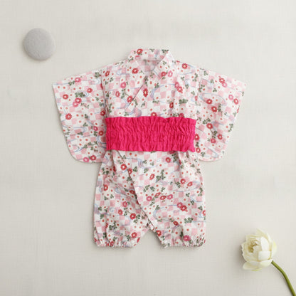 Kimono Bébé Fille en Coton Motif Animal - Style Japonais & Coréen