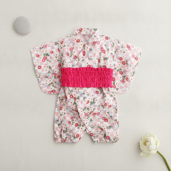 Kimono Bébé Fille en Coton Motif Animal - Style Japonais & Coréen