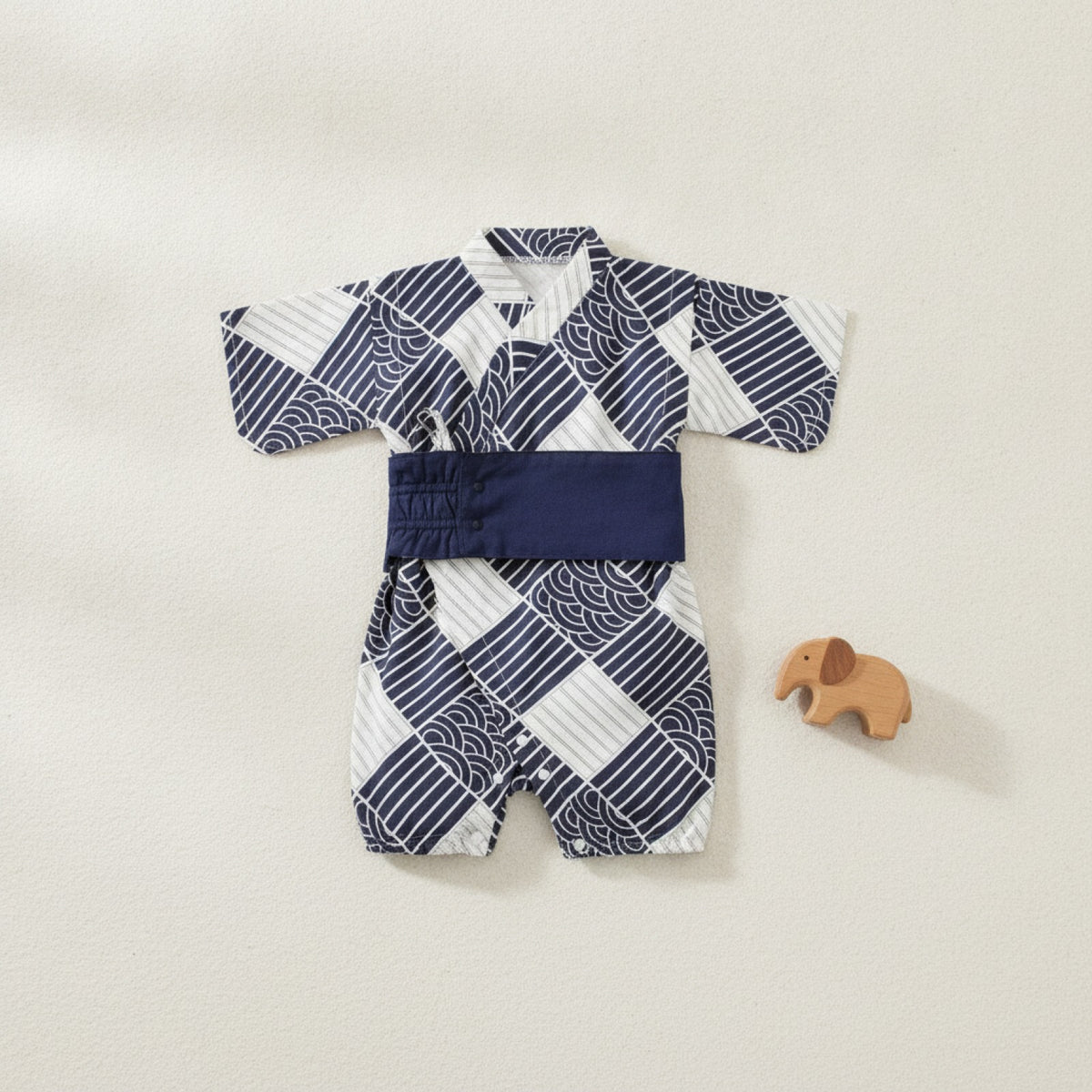 Kimono Bébé Garçon en Coton - Style Japonais & Coréen - Motif Animal Été