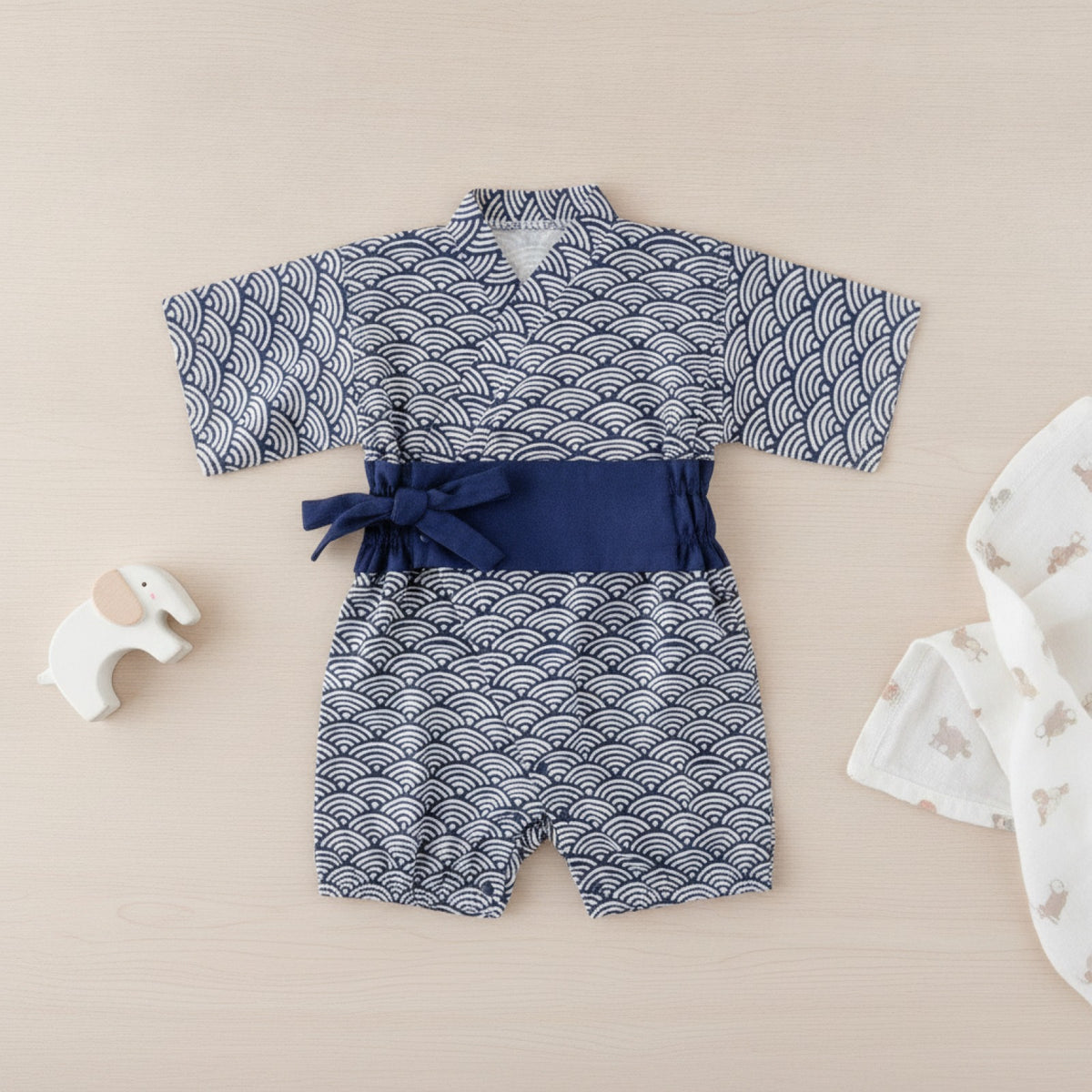 Kimono Bébé Mixte en Coton - Style Japonais & Coréen - Motif Animal